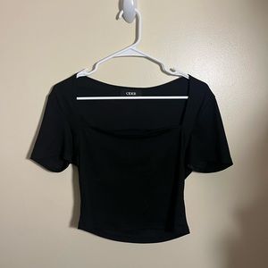 Black crop top